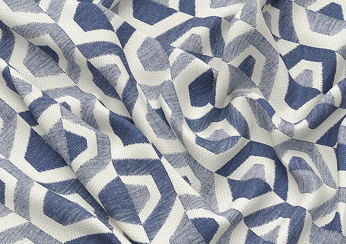 Gusta, Navy - Twist&Fit Roman Blind - Image 4